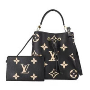 LOUIS VUITTON Neo Noe Bicolor Empreinte Black Beige